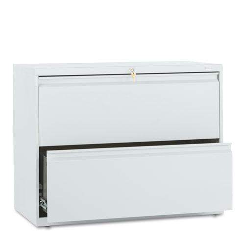 Picture of Brigade 800 Series Lateral File, 2 Legal/Letter-Size File Drawers, Light Gray, 36" x 18" x 28"