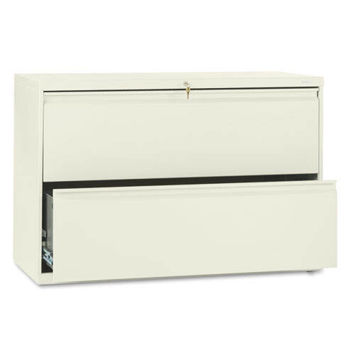 Picture of Brigade 800 Series Lateral File, 2 Legal/Letter-Size File Drawers, Putty, 42" x 18" x 28"