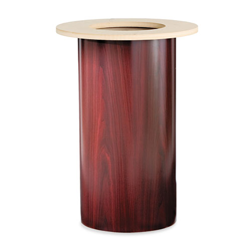 Picture of Laminate Cylinder Table Base, 18" dia x 28h, Mahogany