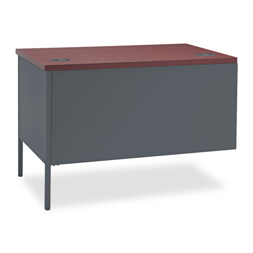 Picture of Metro Classic Series Workstation Return, Right, 42w x 24d x 29.5h, Mahogany/Charcoal