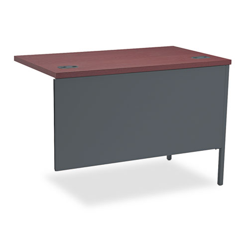 Picture of Metro Classic Series Workstation Return, Left, 42w x 24d x 29.5h, Mahogany/Charcoal