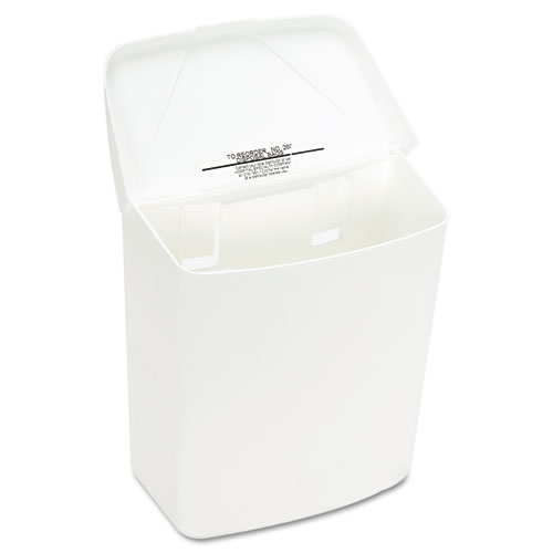 Picture of Wall Mount Sanitary Napkin Receptacle-PPC, 1 gal, PPC Plastic, White