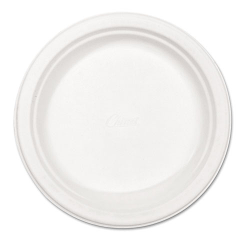 Picture of Paper Dinnerware, Plate, 8.75" dia, White, 500/Carton