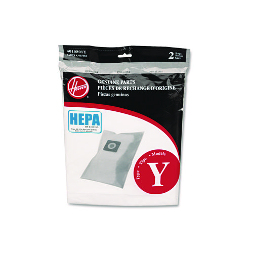 Picture of HEPA Y Vacuum Replacement Filter/Filtration Bag, 2/Pack