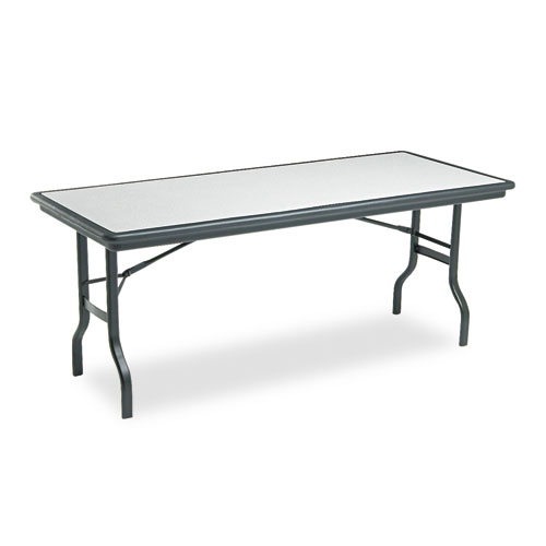 Picture of IndestrucTable Ultimate Folding Table, Rectangular, 72w x 30d x 29h, Granite/Black