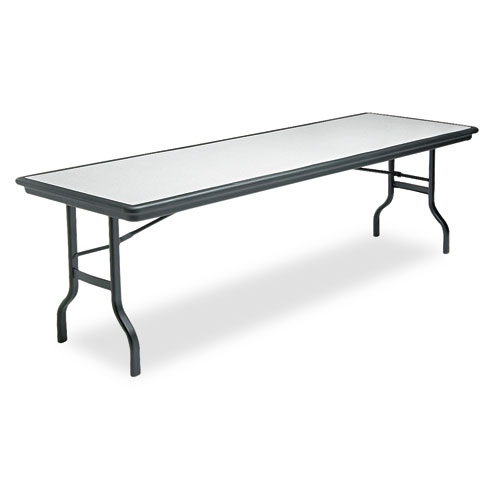 Picture of IndestrucTable Ultimate Folding Table, Rectangular, 96" x 30" x 29", Granite/Black