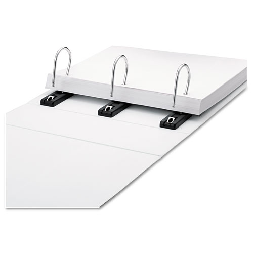 Picture of Gapless Loop Ring View Binder, 3 Rings, 4" Capacity, 11 x 8.5, White