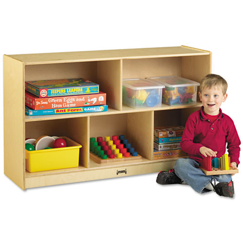 Picture of Low Single Mobile Storage Unit, 48w x 15d x 29.5h, White