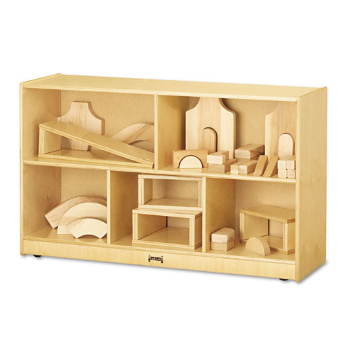 Picture of Low Single Mobile Storage Unit, 48w x 15d x 29.5h, White