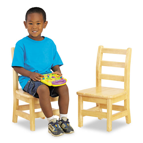 Picture of KYDZ Ladderback Chair, 10" Seat Height, Natural Maple Seat/Back, Natural Maple Base, 2/Carton