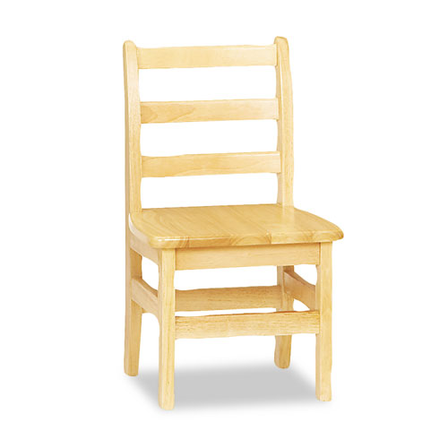 Picture of KYDZ Ladderback Chair, 12" Seat Height, Natural Maple Seat/Back, Natural Maple Base, 2/Carton