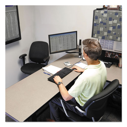 Picture of WorkFit-B Sit-Stand Base, Up to 88 lb, 42" x 26" x 32" to 51.5", Black