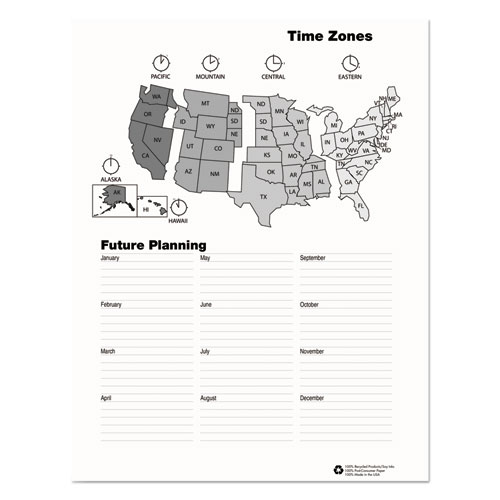 Picture of Academic Year Recycled Professional Weekly Planner, 11 x 8.5, Black Wirebound Soft Cover, 12-Month (Aug to July): 2024-2025