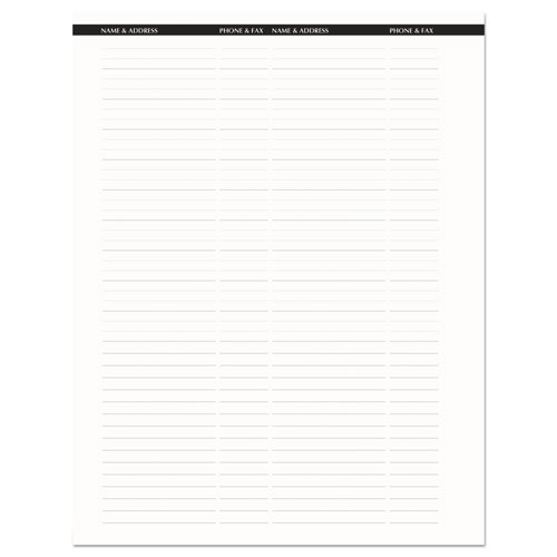 Picture of Recycled Professional Weekly Planner, 15-Minute Appts, 11 x 8.5, Black Wirebound Soft Cover, 12-Month (Jan to Dec): 2025