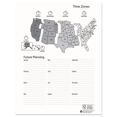 Picture of Recycled Professional Weekly Planner, 15-Minute Appts, 11 x 8.5, Black Wirebound Soft Cover, 24-Month: Jan 2025 to Dec 2026