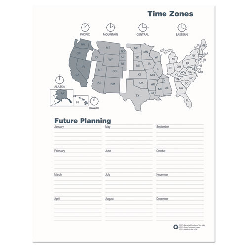 Picture of Monthly Hard Cover Two-Year Planner, 11 x 8.5, Black Cover, 24-Month: Jan 2025 to Dec 2026