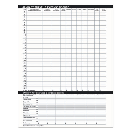 Picture of 14-Month Recycled Ruled Monthly Planner, 8.75 x 6.78, Black Cover, 14-Month: Dec 2024 to Jan 2026