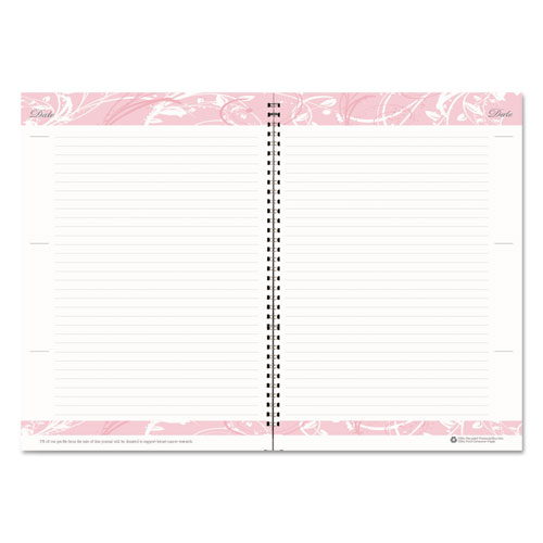 Picture of Breast Cancer Awareness Recycled Ruled Monthly Planner/Journal, 10 x 7, Pink Cover, 12-Month (Jan to Dec): 2025