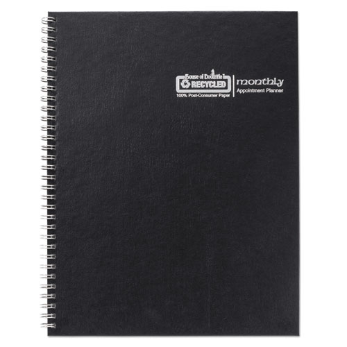 Picture of Monthly Hard Cover Planner, 11 x 8.5, Black Cover, 14-Month: Dec 2024 to Jan 2026