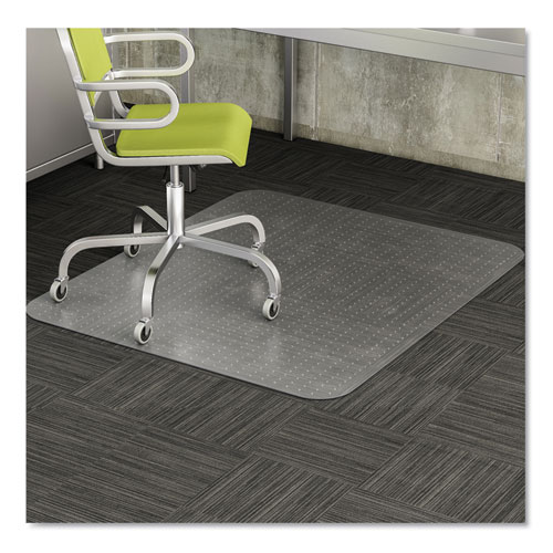 Picture of EconoMat Occasional Use Chair Mat for Low Pile Carpet, 45 x 53, Rectangular, Clear