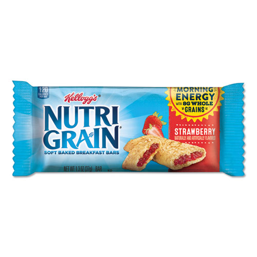 Picture of Nutri-Grain Soft Baked Breakfast Bars, Strawberry, Indv Wrapped 1.3 oz Bar, 16/Box