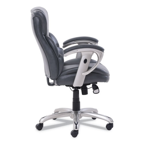 Picture of Emerson Task Chair, Supports Up to 300 lb, 18.75" to 21.75" Seat Height, Gray Seat/Back, Silver Base