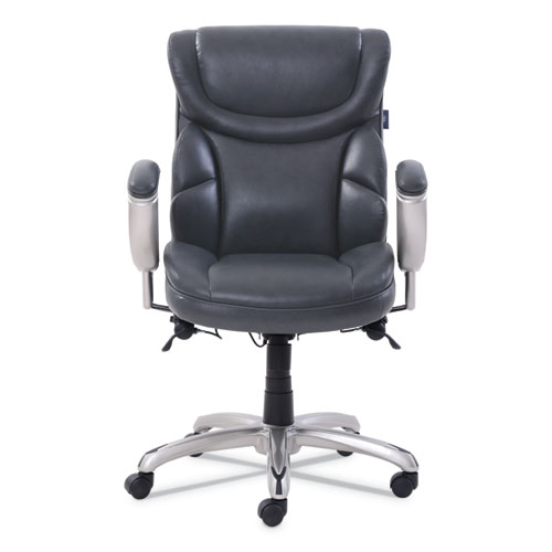 Picture of Emerson Task Chair, Supports Up to 300 lb, 18.75" to 21.75" Seat Height, Gray Seat/Back, Silver Base