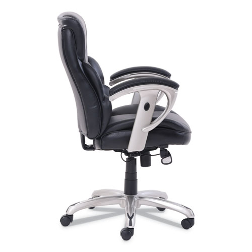 Picture of Emerson Task Chair, Supports Up to 300 lb, 18.75" to 21.75" Seat Height, Black Seat/Back, Silver Base