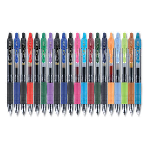Picture of G2 Premium Gel Pen, Retractable, Fine 0.7 mm, Assorted Ink and Barrel Colors, 20/Pack
