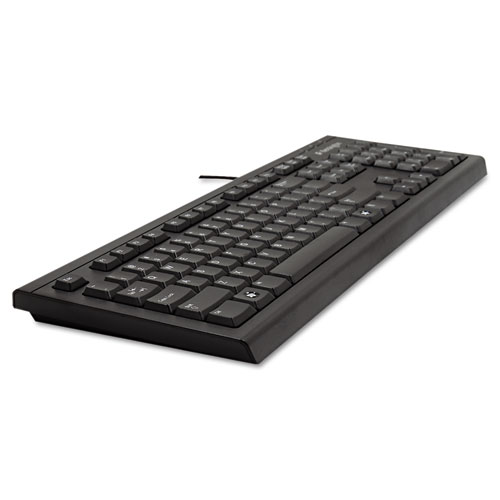 Picture of Keyboard for Life Slim Spill-Safe Keyboard, 104 Keys, Black