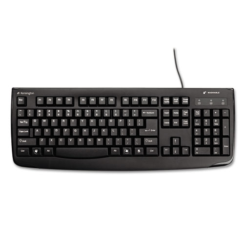Picture of Pro Fit USB Washable Keyboard, 104 Keys, Black