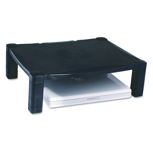 Picture of Single-Level Monitor Stand, 17" x 13.25" x 3" to 6.5", Black, Supports 50 lbs