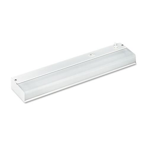 Picture of Low-Profile Under-Cabinet LED-Tube Light Fixture with (1) 9 W LED Tube, Steel Housing, 18.25" x 4" x 1.75", White