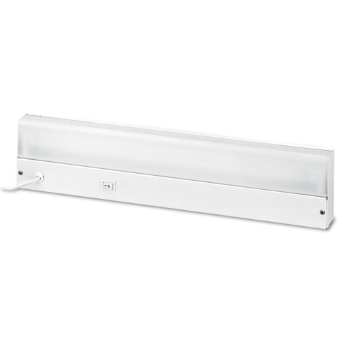 Picture of Low-Profile Under-Cabinet LED-Tube Light Fixture with (1) 9 W LED Tube, Steel Housing, 18.25" x 4" x 1.75", White