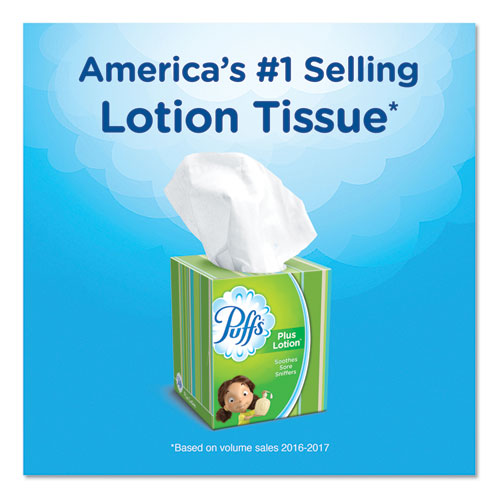 Picture of Plus Lotion Facial Tissue, 2-Ply, White, 56 Sheets/Box, 24 Boxes/Carton