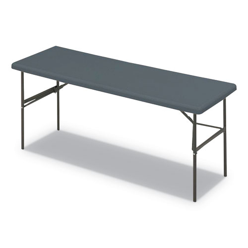 Picture of IndestrucTable Classic Folding Table, Rectangular, 72" x 24" x 29", Charcoal