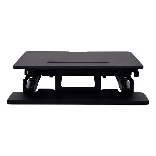 Picture of AdaptivErgo Two-Tier Sit-Stand Lifting Workstation, 26.75" x 31" x 5.88" to 19.63", Black