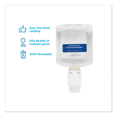 Picture of GP enMotion High-Frequency-Use Foam Sanitizer Dispenser Refill, Fragrance-Free, 1,000 mL, Fragrance-Free, 2/Carton