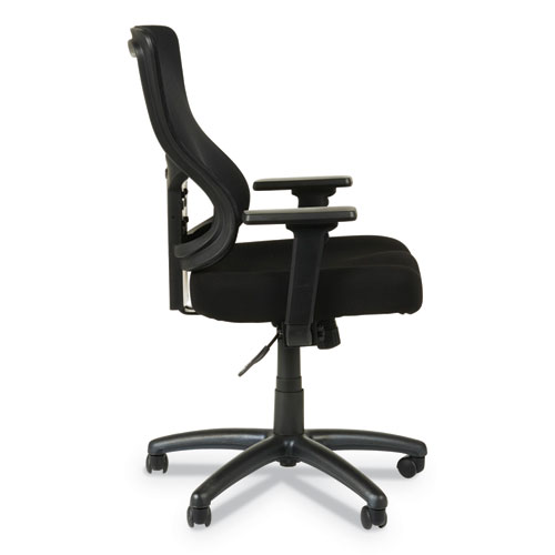 Picture of Alera Elusion II Series Mesh Mid-Back Swivel/Tilt Chair, Adjustable Arms, Supports 275lb, 17.51" to 21.06" Seat Height, Black