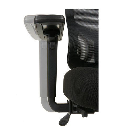 Picture of Alera Elusion II Series Suspension Mesh Mid-Back Synchro Seat Slide Chair, Supports 275 lb, 16.34" to 20.35" Seat, Black