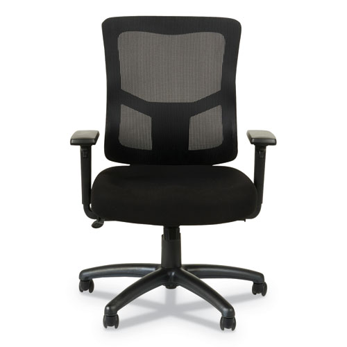 Picture of Alera Elusion II Series Mesh Mid-Back Swivel/Tilt Chair, Adjustable Arms, Supports 275lb, 17.51" to 21.06" Seat Height, Black