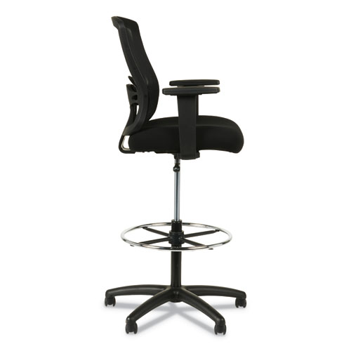 Picture of Alera Etros Series Mesh Stool, Supports Up to 275 lb, 25.19" to 35.23" Seat Height, Black