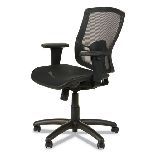 Picture of Alera Etros Series Suspension Mesh Mid-Back Synchro Tilt Chair, Supports Up to 275 lb, 15.74" to 19.68" Seat Height, Black