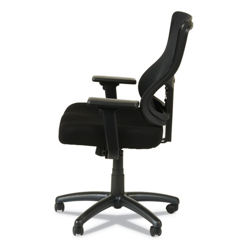 Picture of Alera Elusion II Series Mesh Mid-Back Swivel/Tilt Chair, Adjustable Arms, Supports 275lb, 17.51" to 21.06" Seat Height, Black