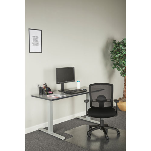 Picture of Alera Etros Series Mesh Mid-Back Petite Swivel/Tilt Chair, Supports Up to 275 lb, 17.71" to 21.65" Seat Height, Black