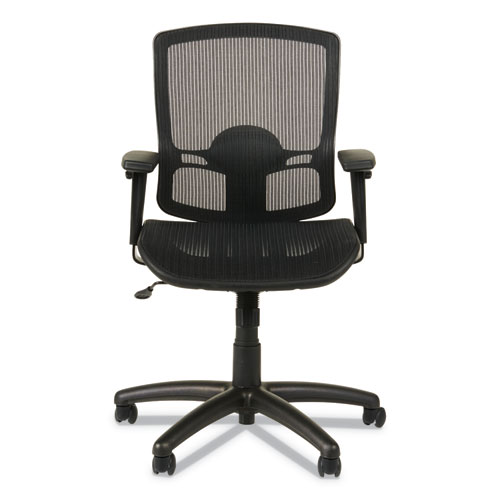 Picture of Alera Etros Series Suspension Mesh Mid-Back Synchro Tilt Chair, Supports Up to 275 lb, 15.74" to 19.68" Seat Height, Black