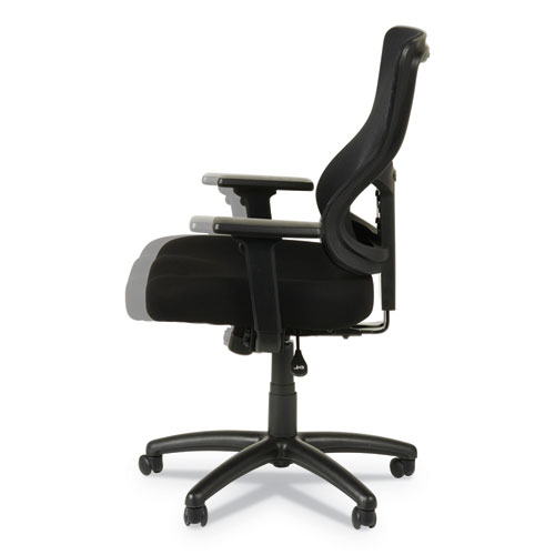 Picture of Alera Elusion II Series Mesh Mid-Back Synchro Seat Slide Chair, Supports Up to 275 lb, 17.51" to 21.06" Seat Height, Black