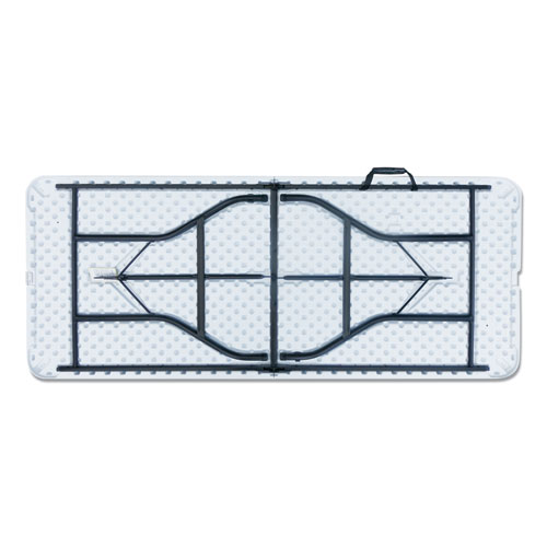 Picture of Fold-in-Half Resin Folding Table, Rectangular, 72w x 29.63d x 29.25h, White