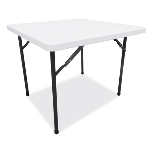 Picture of Square Plastic Folding Table, 36w x 36d x 29.25h, White