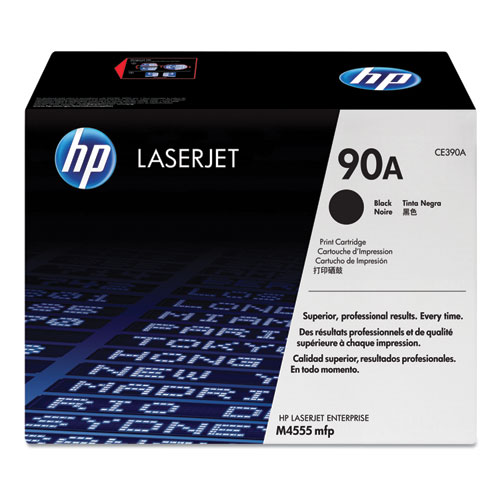 Picture of HP 90A, (CE390A) Black Original LaserJet Toner Cartridge